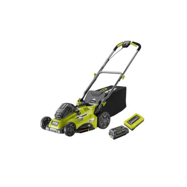 Ryobi - RYOBI - Tondeuse poussée 36V - Ø coupe 40 cm - ramassage et mulching - 1 batterie lithium+ 5,0 Ah et chargeur 1,7 A - RLM36X41 - Image 1