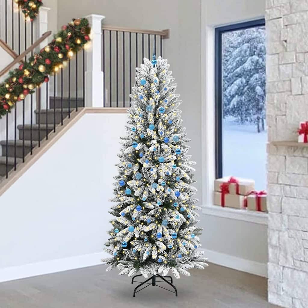 Sapin de Noël, Arbre de Noël artificiel avec 300 LED Blanc 93 x 93 x 240 cm u2021q - Imagen 2