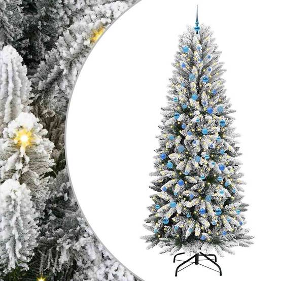 Sapin de Noël, Arbre de Noël artificiel avec 300 LED Blanc 93 x 93 x 240 cm u2021q - Imagen 1