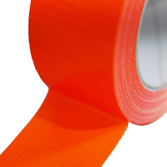 Lot de 36 Rubans adhésifs toilés orange 50 mm x 33 m - Rouleau adhésif pour fixer les bâches, fils et câbles TECPLAST - Imagen 5