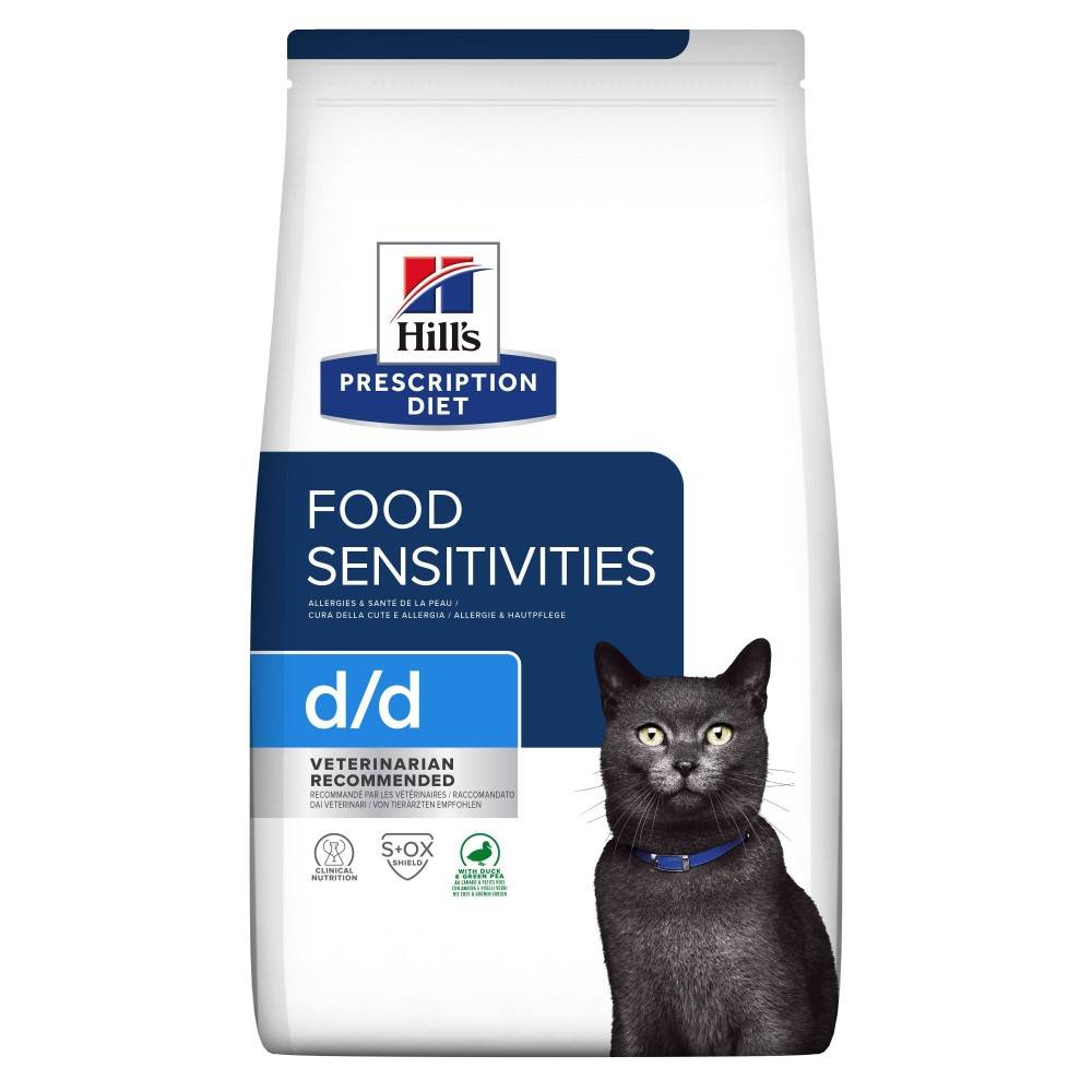 CROQUETTES CHAT ADULT PRESCRIPTION DIETS D/D FOOD SENSITIVITIES - HILL'S 1,5 kg - Image 1