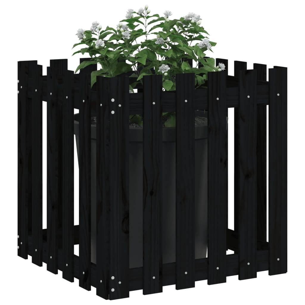 Prolenta Premium - Jardinière bois noir 60 x 60 x 60 cm - Prolenta premium p328.9 - Image 3