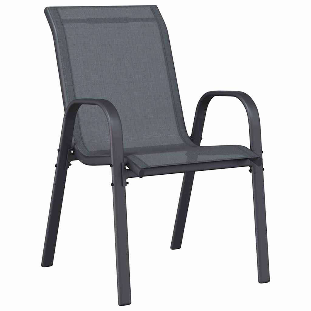 Salon de jardin 2 personnes en Acier et Textilène moderne pour balcon ou jardin Gris – ComfortXL Outdoor Living - Image 5