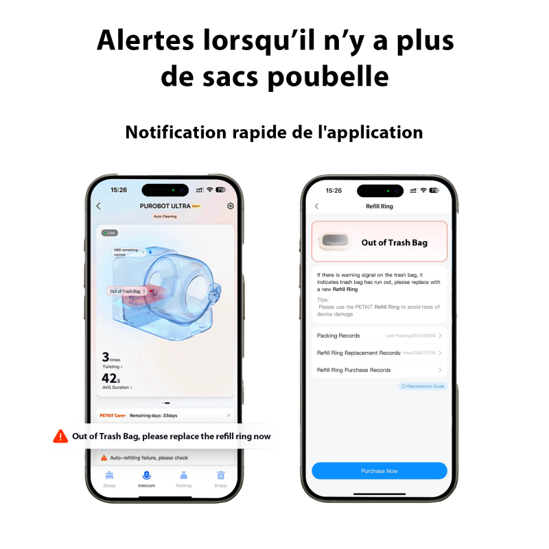 Petkit - Recharges de sacs poubelle Purobot Ultra Lot de 3 PETKIT - Image 6