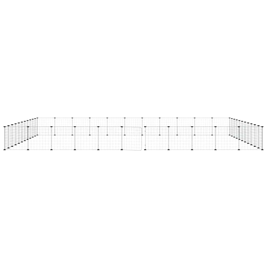 Vidaxl - Cage animaux de compagnie à 44 panneaux et porte Noir 385x385x35 cm vidaXL 3114022 - Imagen 5