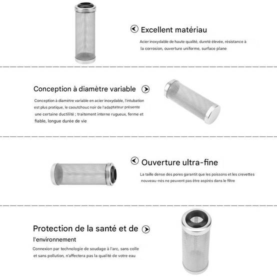Filtre en acier inoxydable pour aquarium - Lytech - Image 4