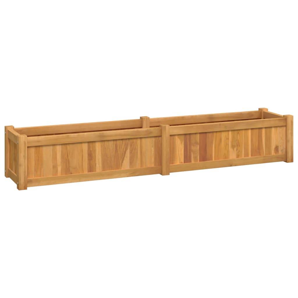 Jardinière | Lit surélevé 150x30x25 cm bois massif de teck - Image 1