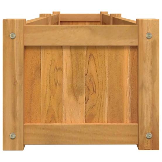 Jardinière | Lit surélevé 150x30x25 cm bois massif de teck - Image 5