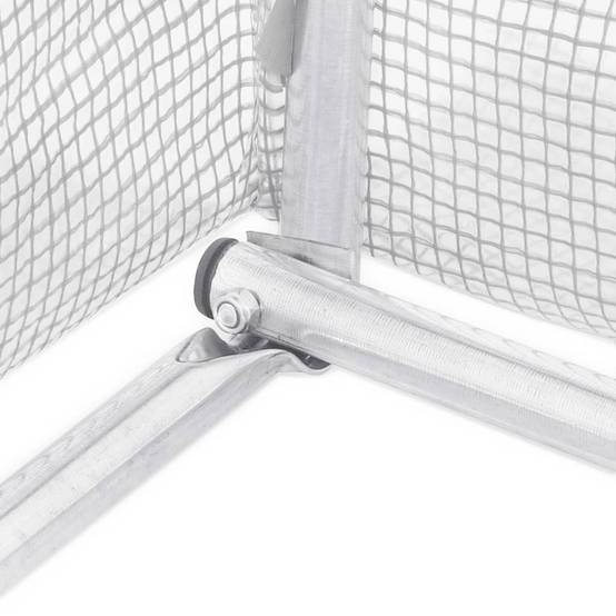 Serre Tunnel Jardin Acier Galvanisé PE Culture Potager Protection Hiver 12m² Blanc - ComfortXL Outdoor Living - Image 5