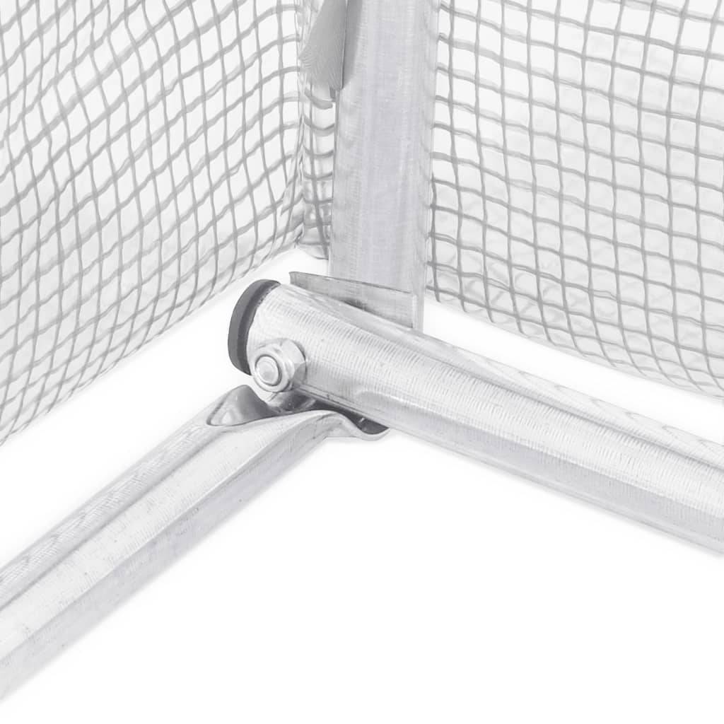 Serre Tunnel Jardin Acier Galvanisé PE Culture Potager Protection Hiver 12m² Blanc - ComfortXL Outdoor Living - Image 5