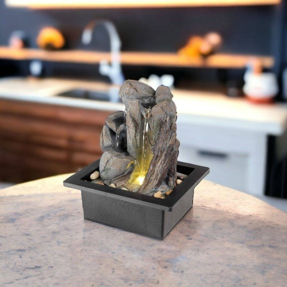 Luminéo - Fontaine en polyrésine avec LED  Zen Modèle 1 - Imagen 2