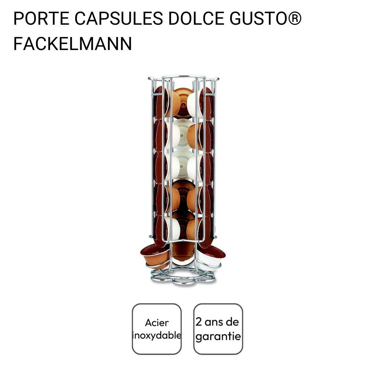 Ensemble à café avec porte capsules Dolce Gusto® et mousseur à lait Fackelmann - Image 5