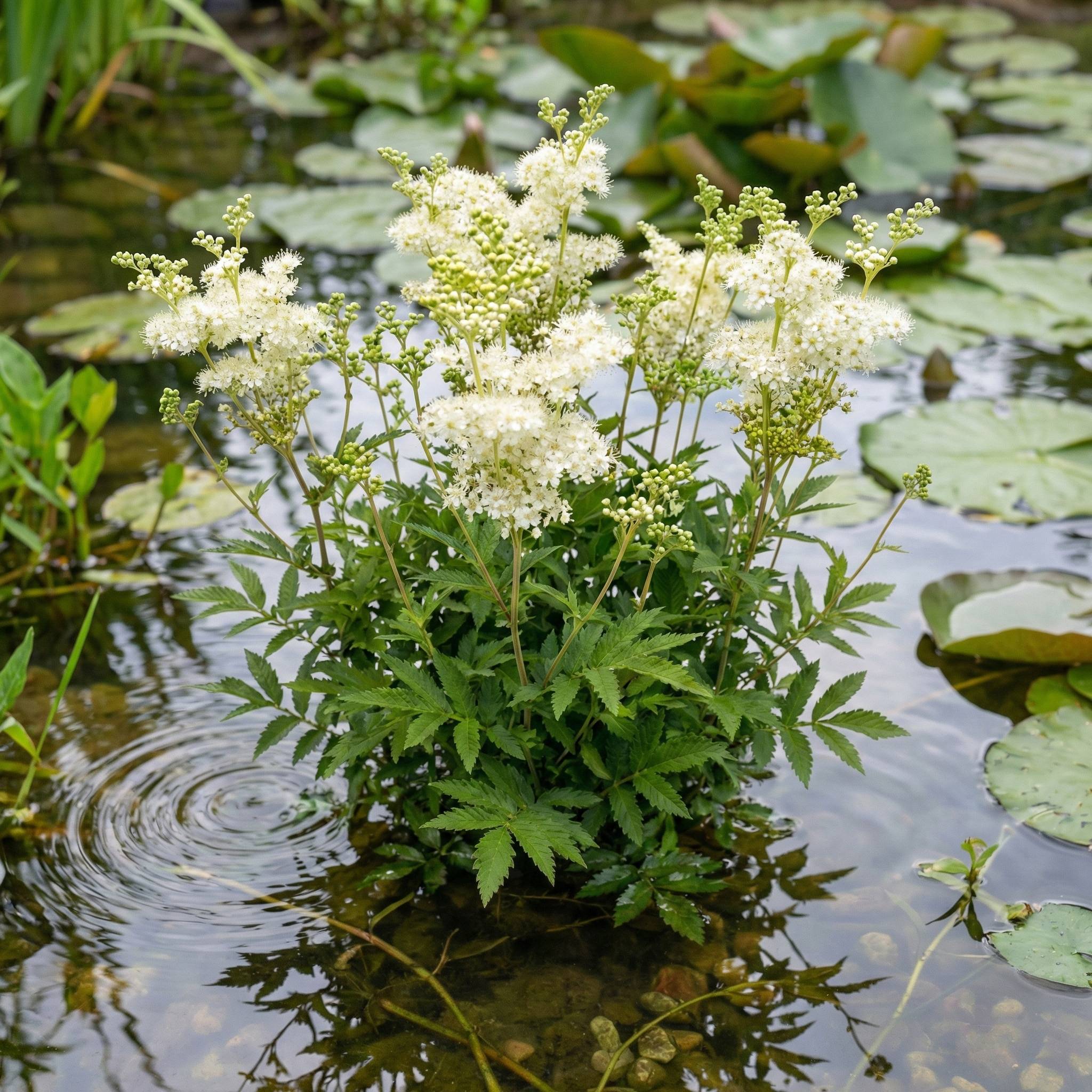 Reine des prés - Filipendula ulmaria - Lot de 4 avec panier - Image 2