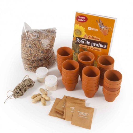 Radis et Capucine - Radis et Capucine - Kit d'activité : Je fabrique mes pots de graines pour les oiseaux
