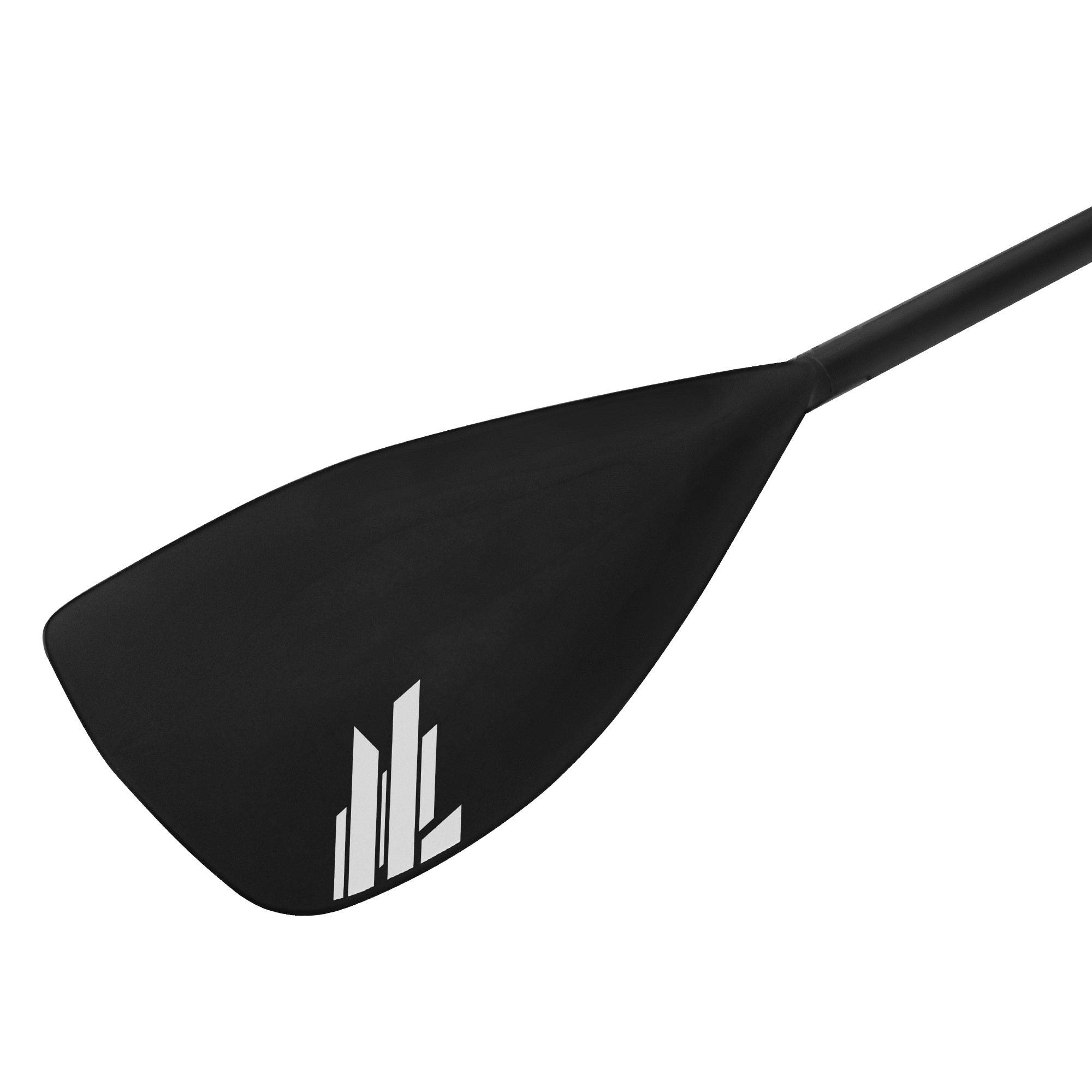 Pagaie de paddle 2 en 1 réglable pour SUP/kayak divisé à 4 sections en aluminium rame télescopique pale en plastique robuste facile à transporter - Image 5