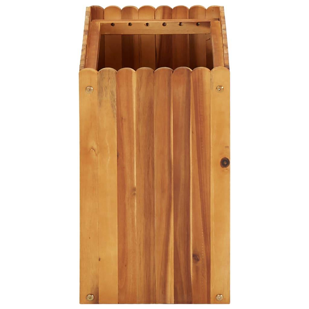 Helloshop26 - Jardinière lit surélevé plantes fleurs jardin 50 x 30 x 50 cm bois massif d'acacia - Imagen 3