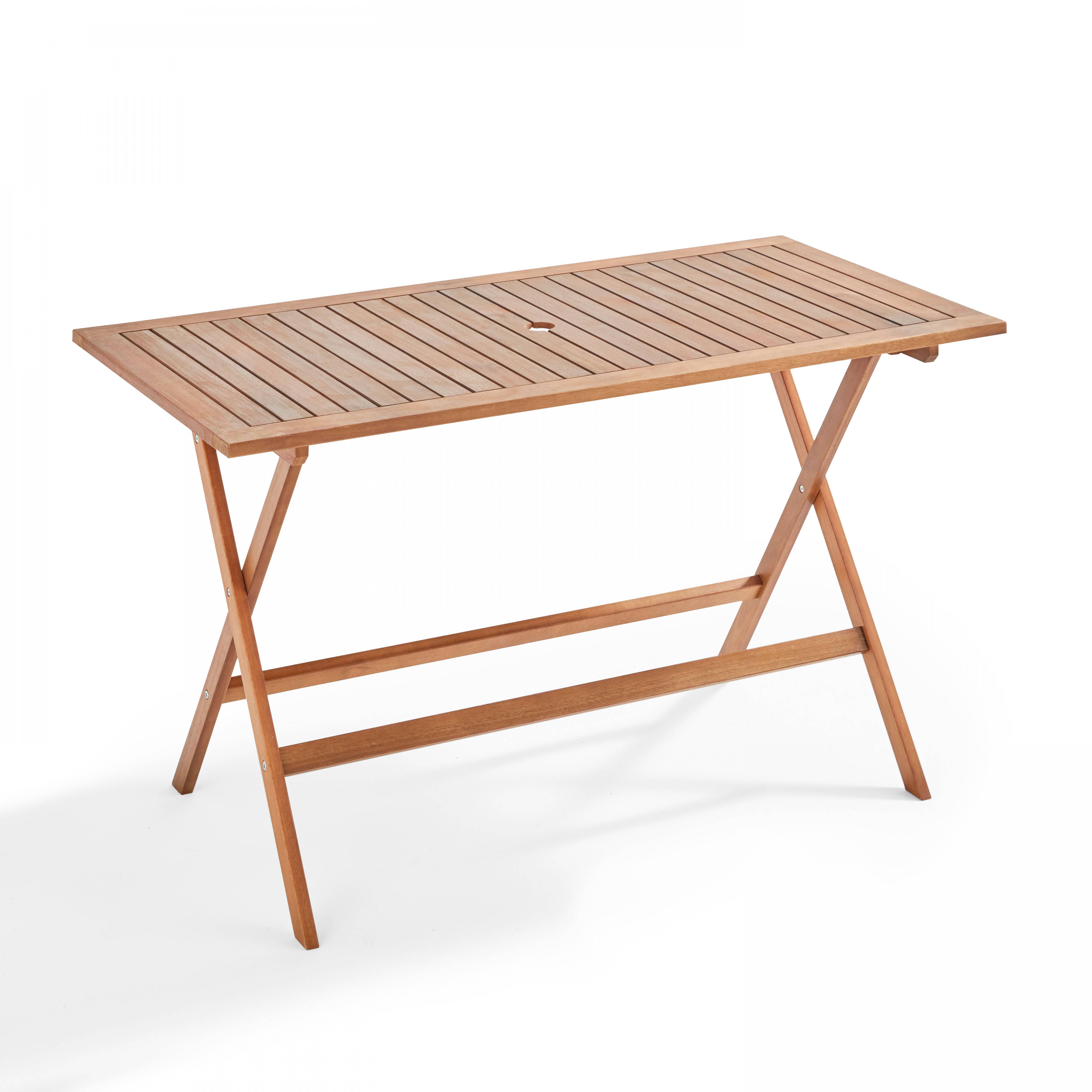 Oviala - Table de terrasse pliante en bois d'eucalyptus Sete - Oviala - Imagen 1
