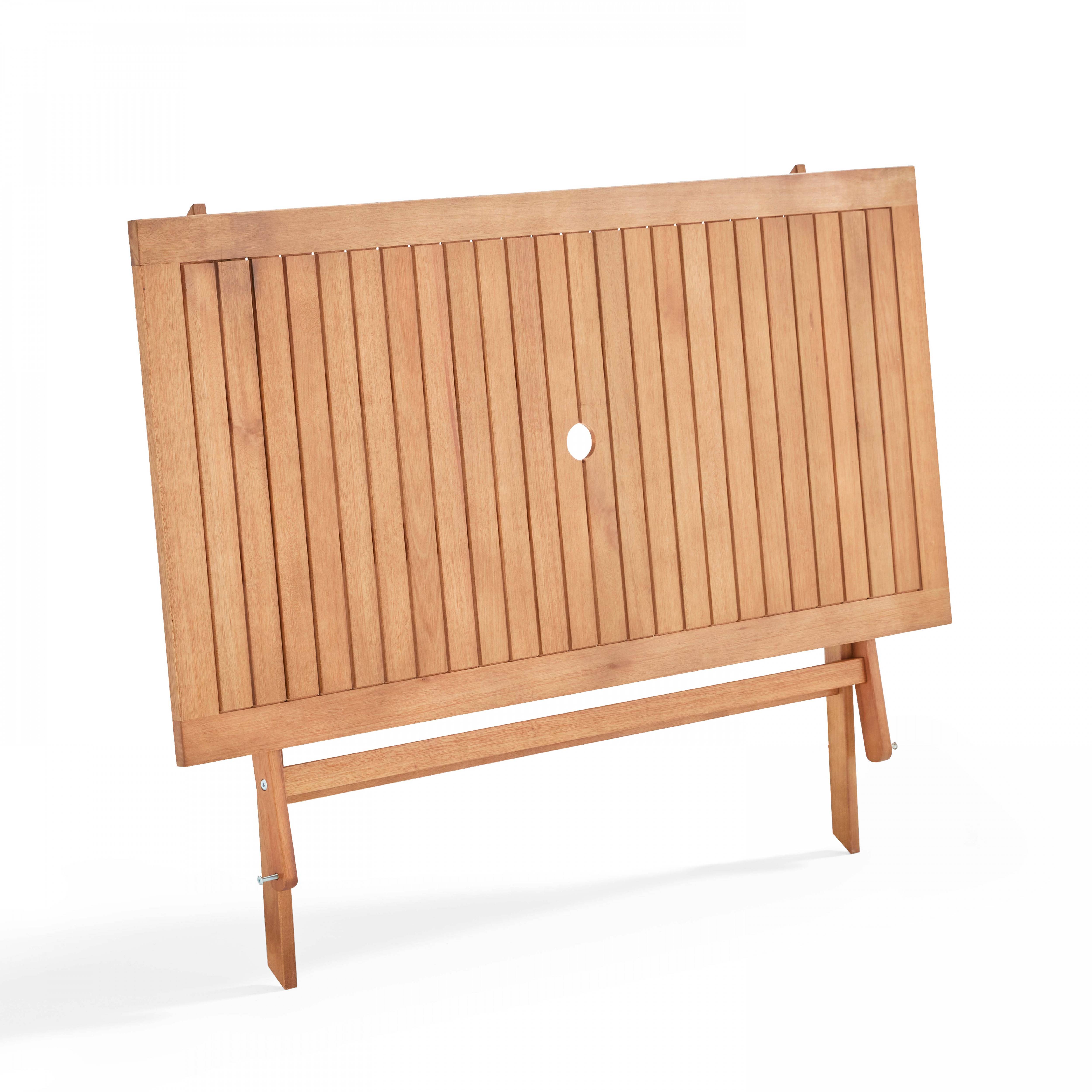 Oviala - Table de terrasse pliante en bois d'eucalyptus Sete - Oviala - Imagen 3
