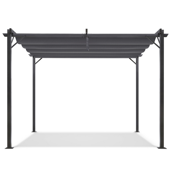 Pergola toit rétractable 4 pieds 3x4 M tonnelle gris anthracite - Image 3