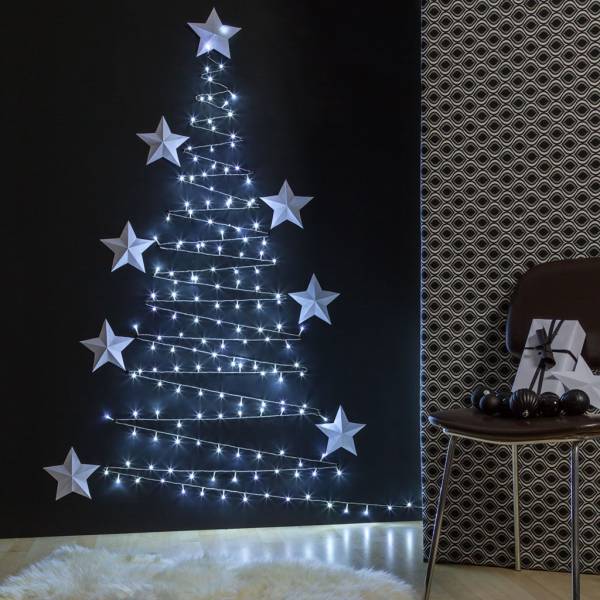 Lotti - Guirlande lumineuse blanc froid 25M 360 miniLED 8 animations fil transparent Lotti - Imagen 10