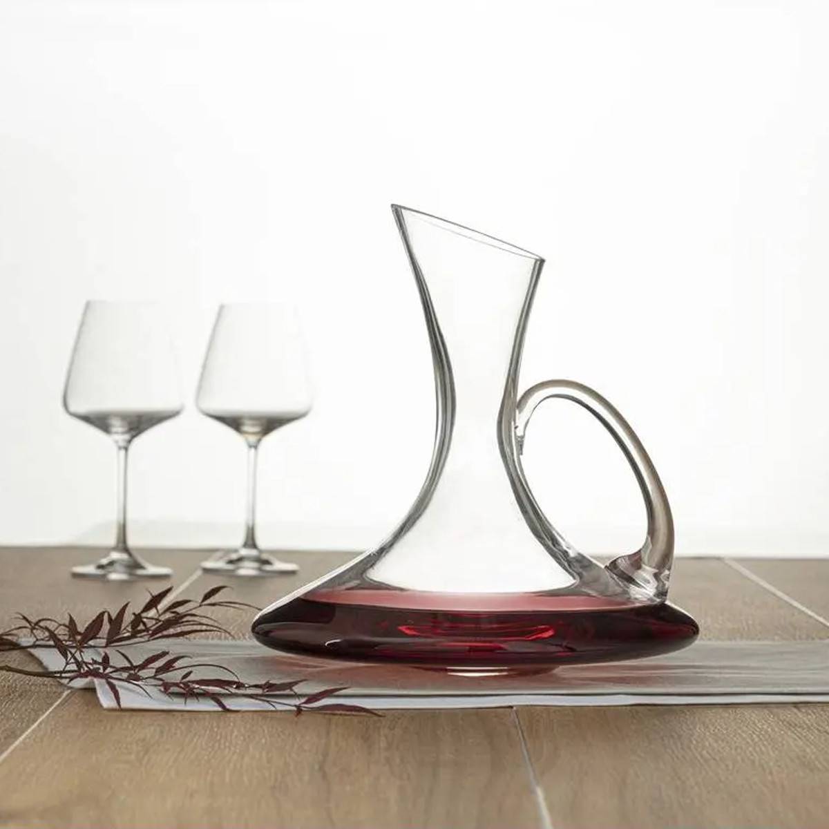 Carafe à Décanter avec Anse "Evasé" 1,25L Transparent - Image 2