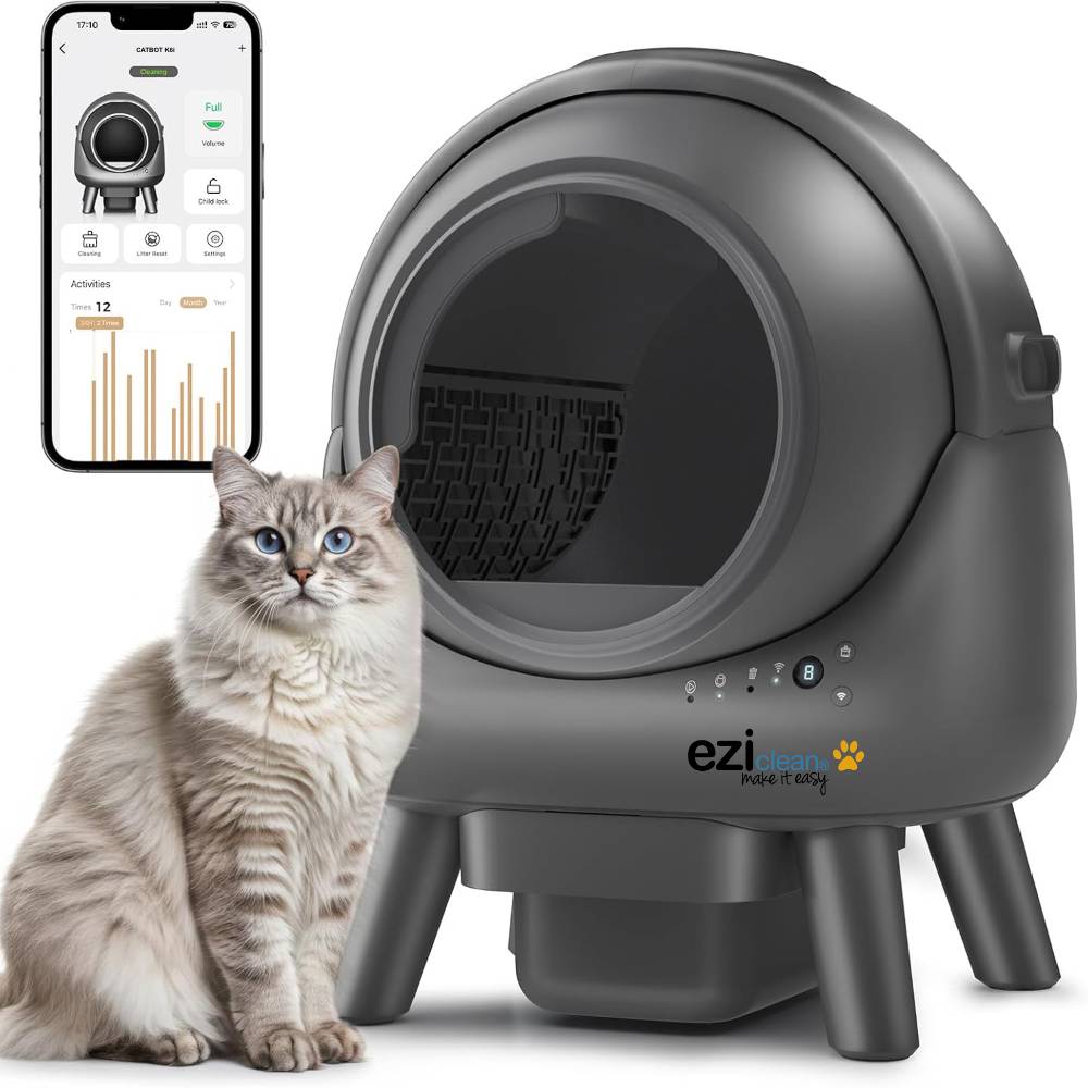 Litière robot autonettoyante connectée sans odeur pour chat – CatBot K6i – Eziclean - Image 1