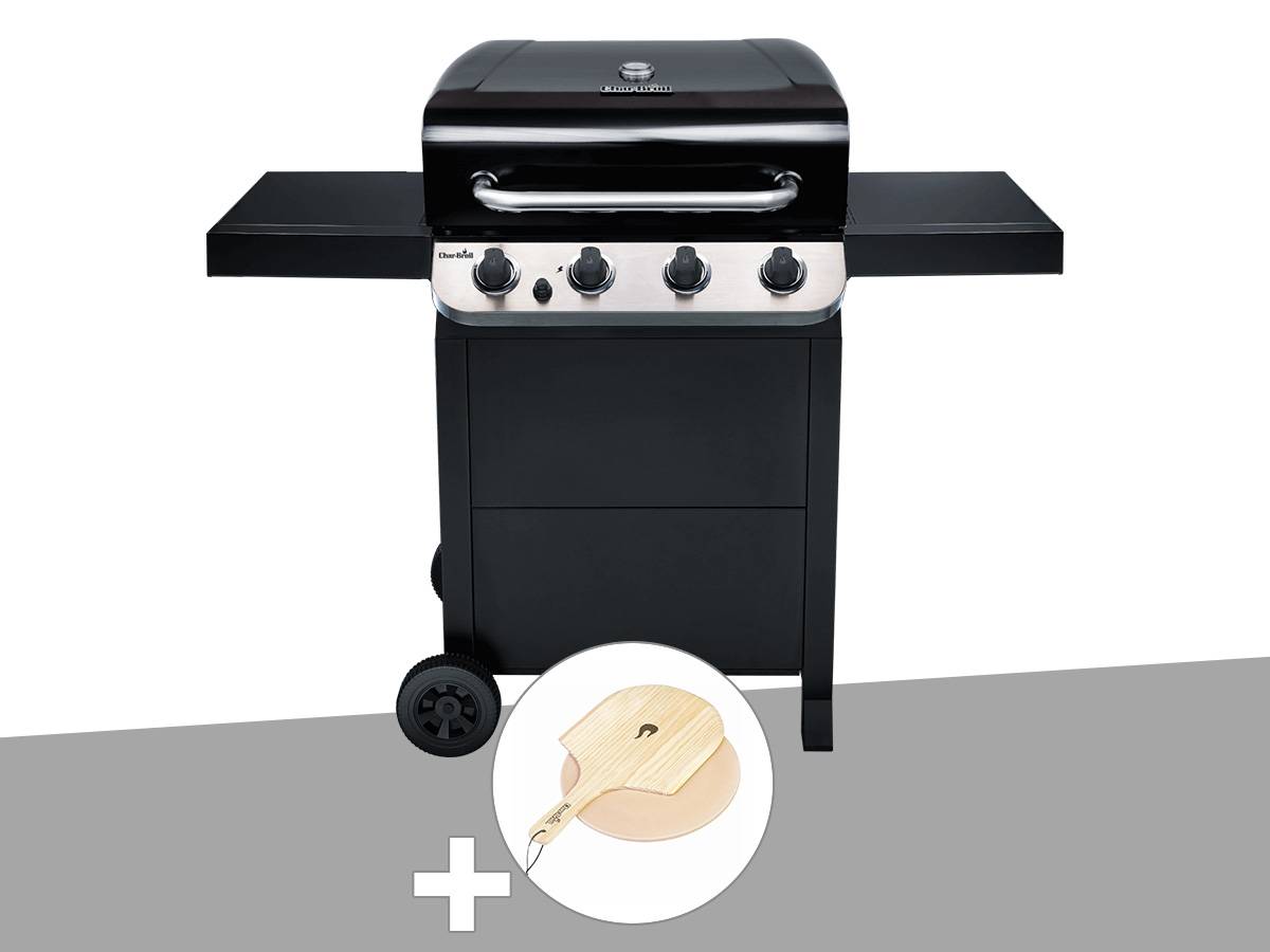 Char-broil - Barbecue à Gaz Convective 410 B noir + Kit pierre a pizza - Char-Broil - Imagen 1