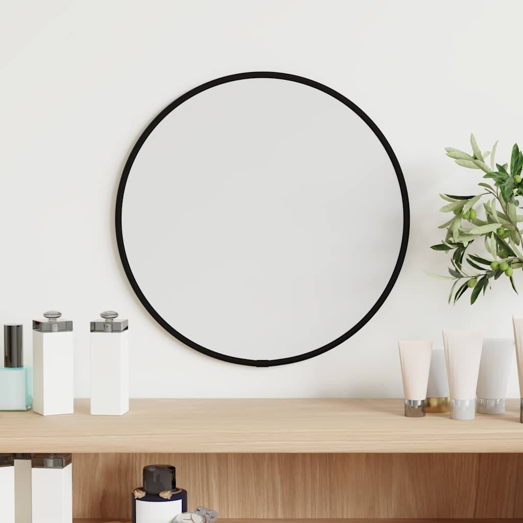 Maison Chic - Miroir mural - Miroir décoratif Noir Ø 30 cm Rond - Image 2