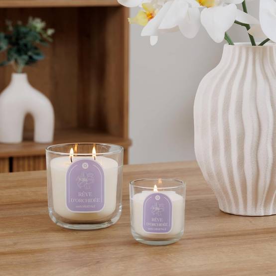 Bougie Parfumée en Verre "Floa" 350g Orchidée - Image 3