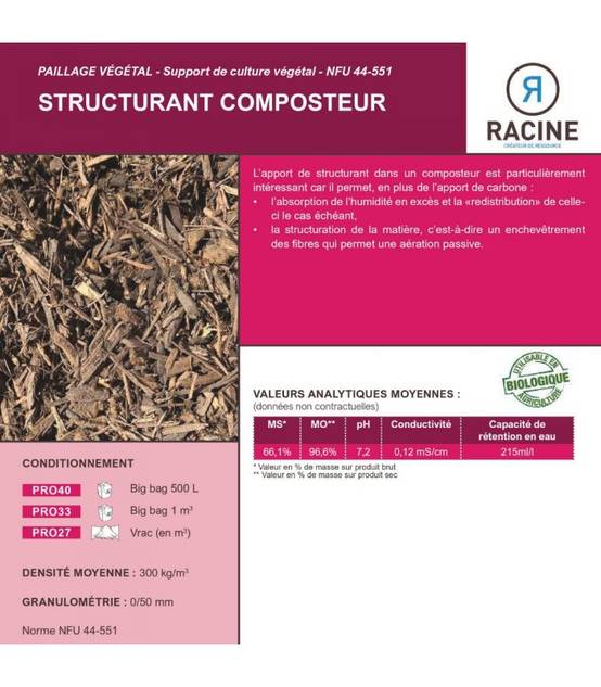 Structurant pour compost - Big bag 1 m3 - PRO33 - Image 4