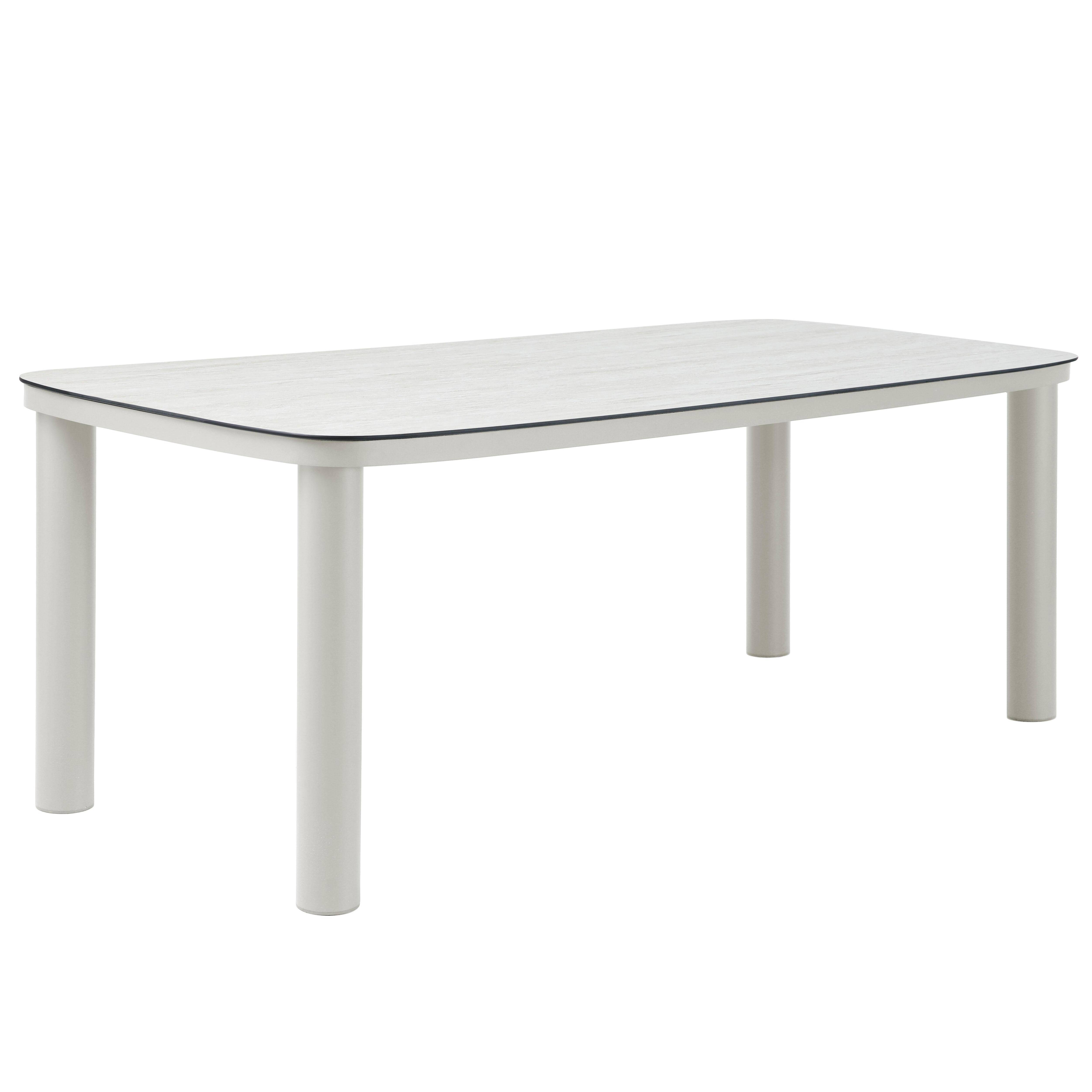 Oviala - Table de jardin structure en aluminium 8 personnes L213x90cm beige Nocera - Oviala - Image 1
