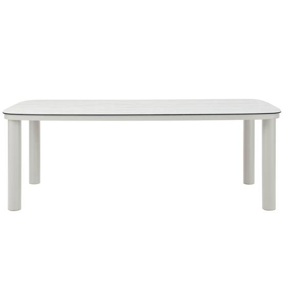 Oviala - Table de jardin structure en aluminium 8 personnes L213x90cm beige Nocera - Oviala - Image 5