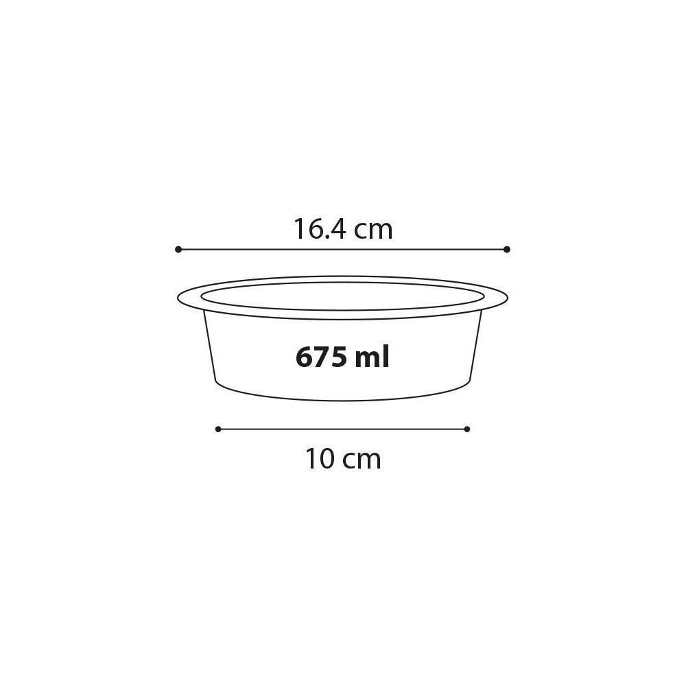 Gamelle double sur pieds MANGI taupe 2 x 675 ml pour chien - Image 4