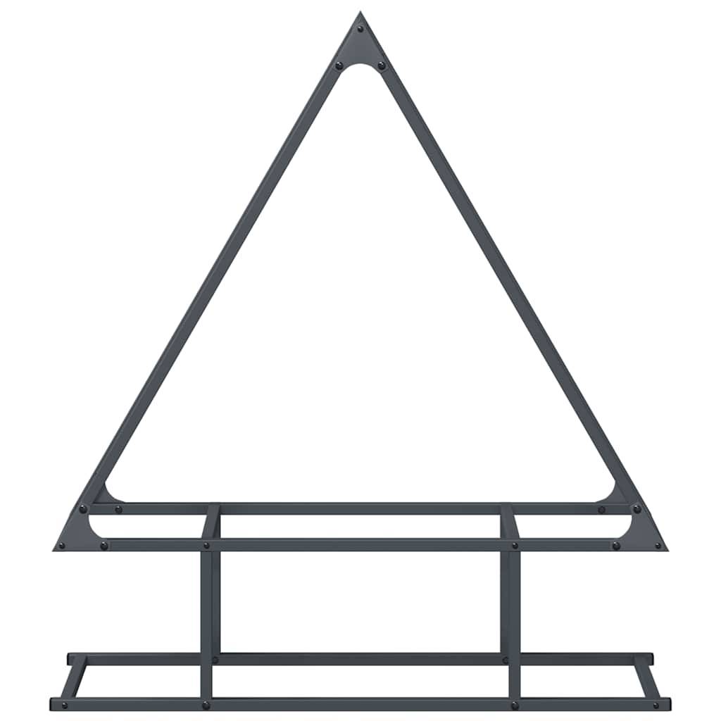 Range-bûches acier robuste pour cheminée intérieur & extérieur Anthracite 80x90cm – ComfortXL Outdoor Living - Image 5