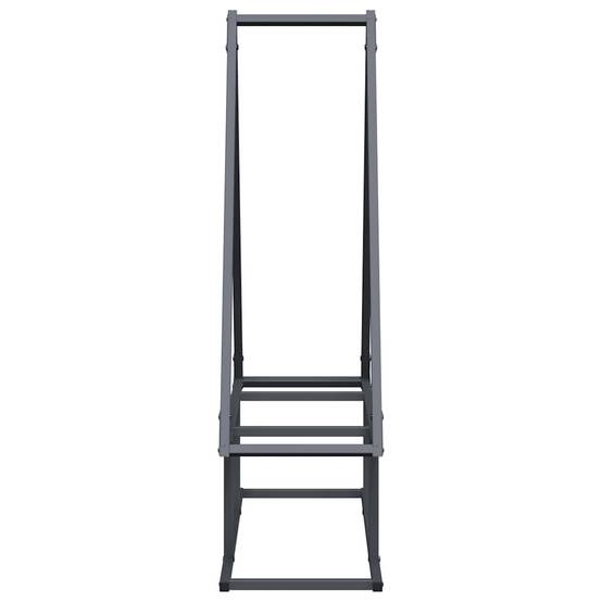 Range-bûches acier robuste pour cheminée intérieur & extérieur Anthracite 80x90cm – ComfortXL Outdoor Living - Image 6