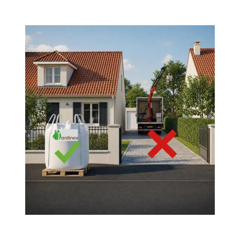 Jardinex - Ardoise Noire 10/40 mm - Big Bag 1T (13 m²) - Noir  - Jardinex - Image 4