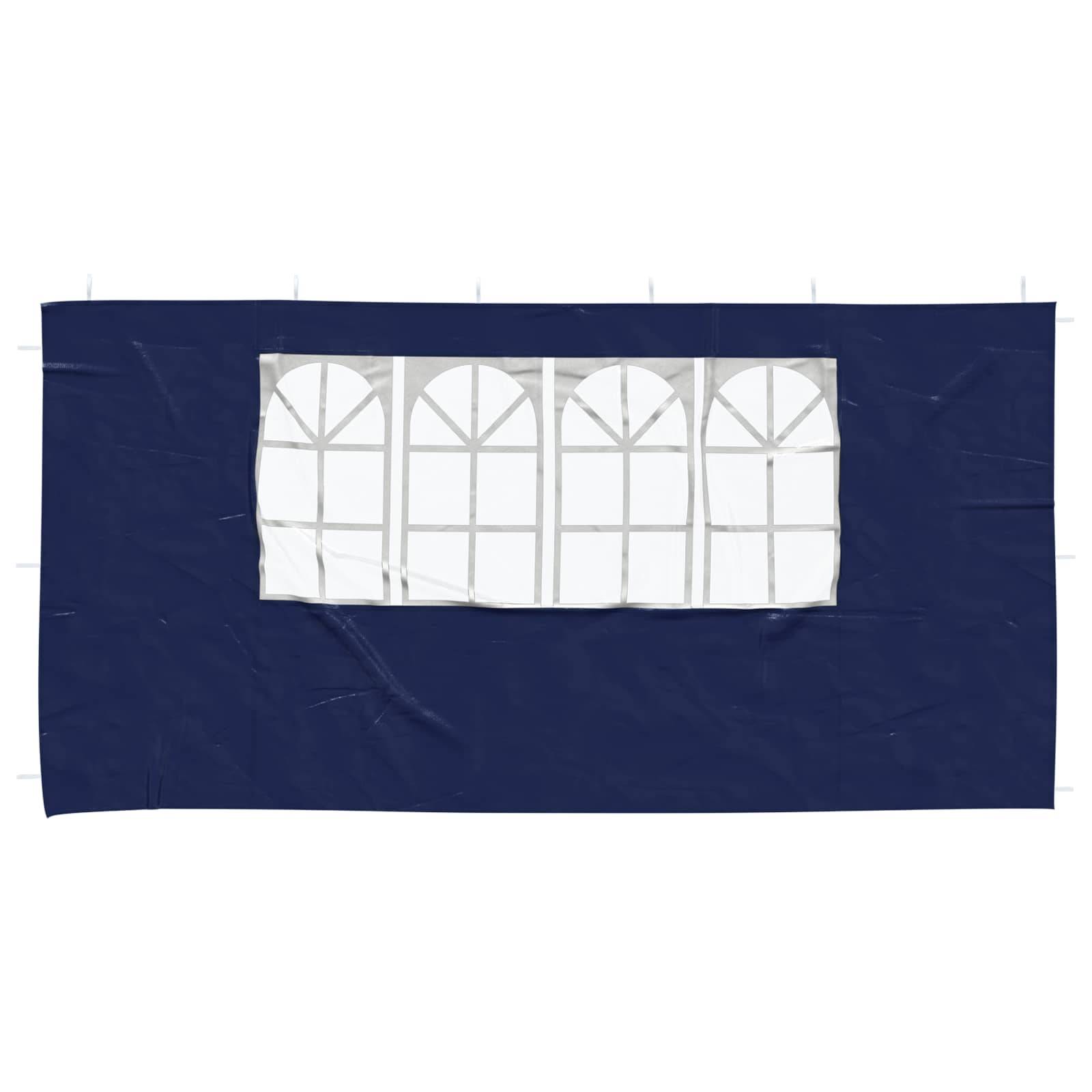 Parois de tente de fête PE et acier bleu 400 x 195 cm - PANGIVO - Image 3