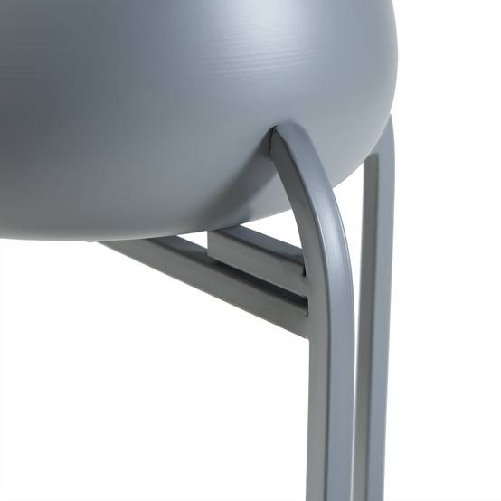 Porte-plantes style intemportel support 81 x 40 x 40 cm gris - Image 4
