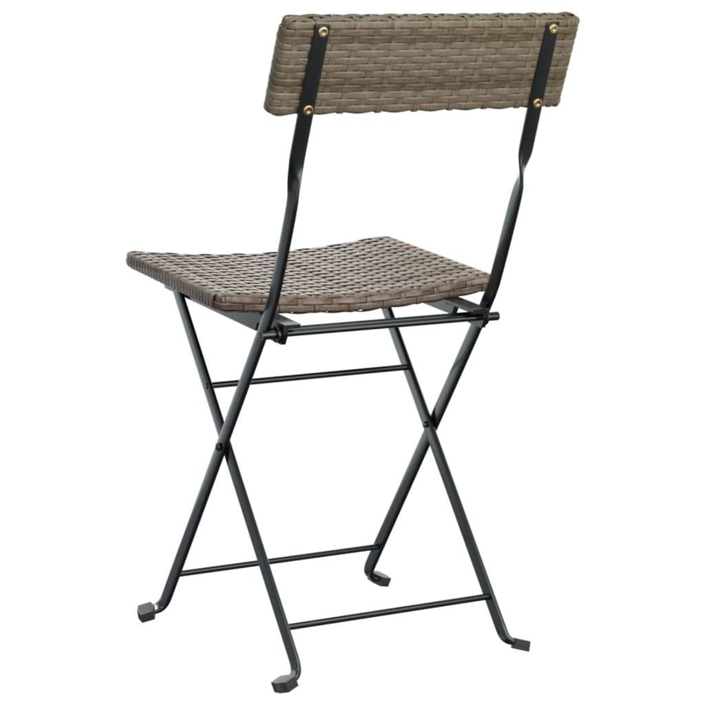 Prolenta Premium - Chaises de jardin rotin gris 40 x 45 x 79 cm - Prolenta premium p378.6 - Image 7