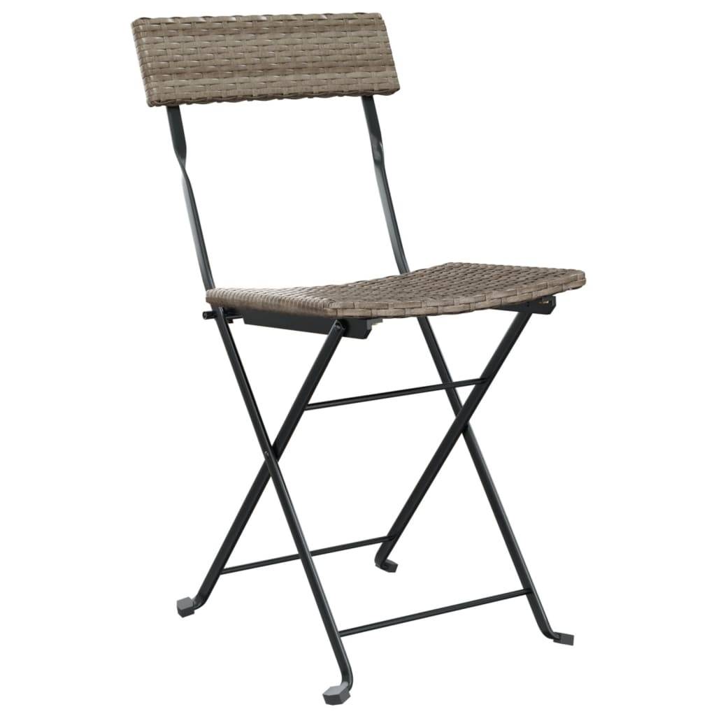 Prolenta Premium - Chaises de jardin rotin gris 40 x 45 x 79 cm - Prolenta premium p378.6 - Image 3