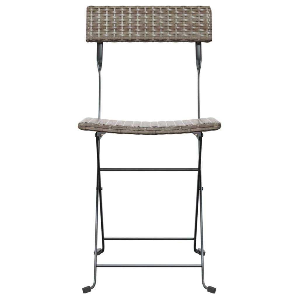Prolenta Premium - Chaises de jardin rotin gris  40 x 45 x 79 cm  - Prolenta premium p378.6 - Image 4