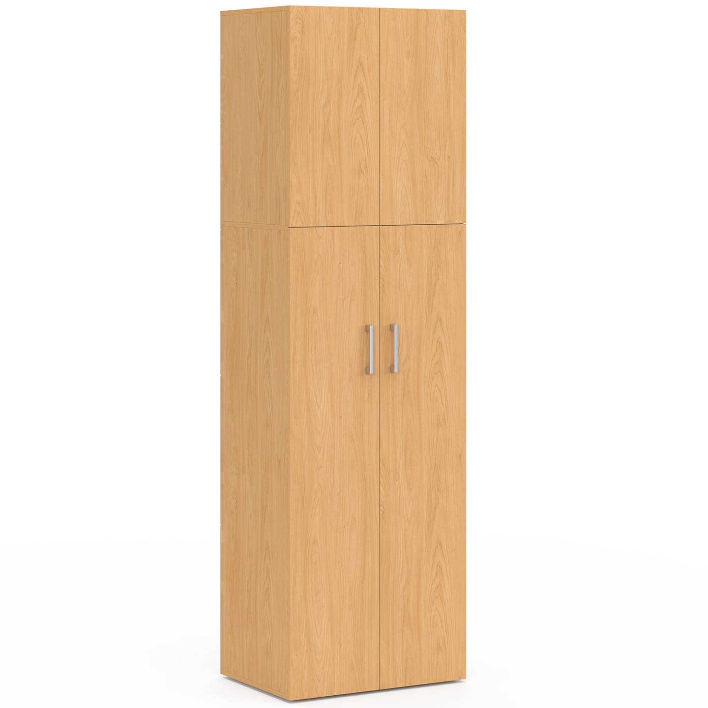 Armoire 2 portes JULIANA bois penderie 50 cm avec étagère - Image 2
