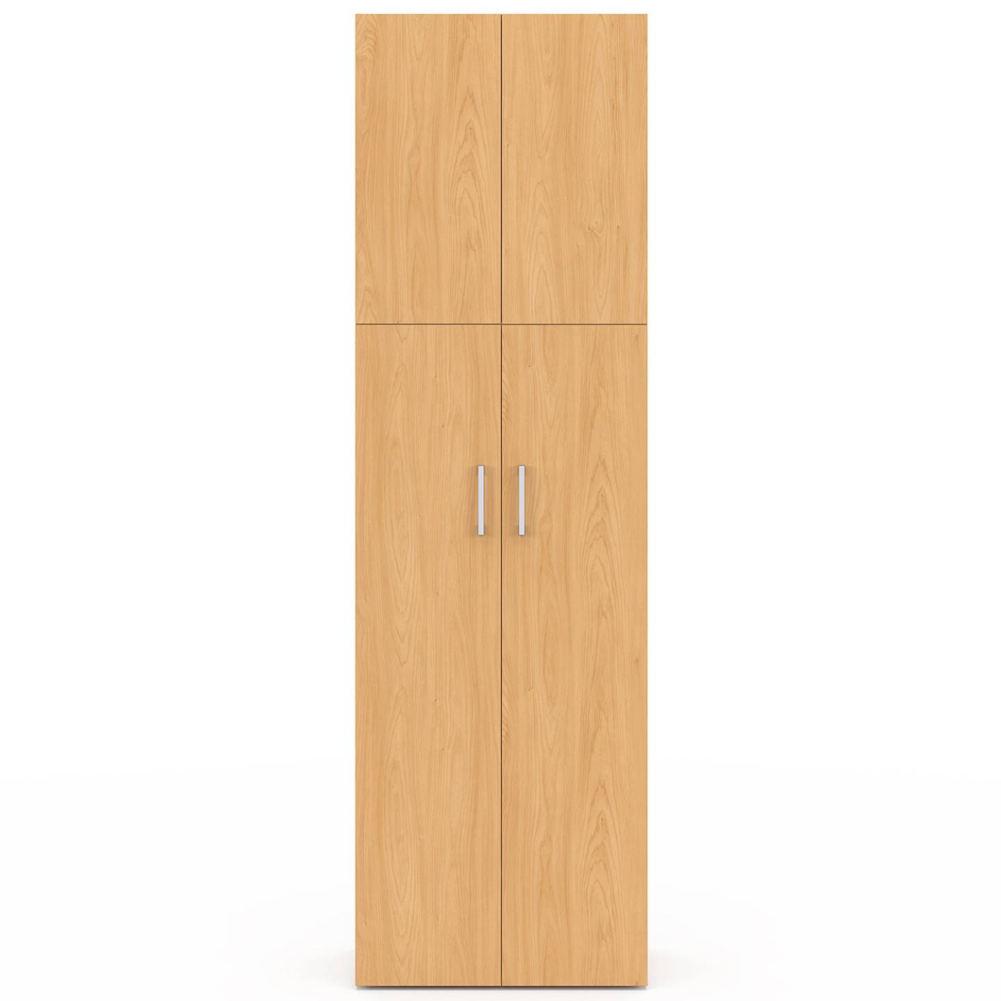 Armoire 2 portes JULIANA bois penderie 50 cm avec étagère - Image 5