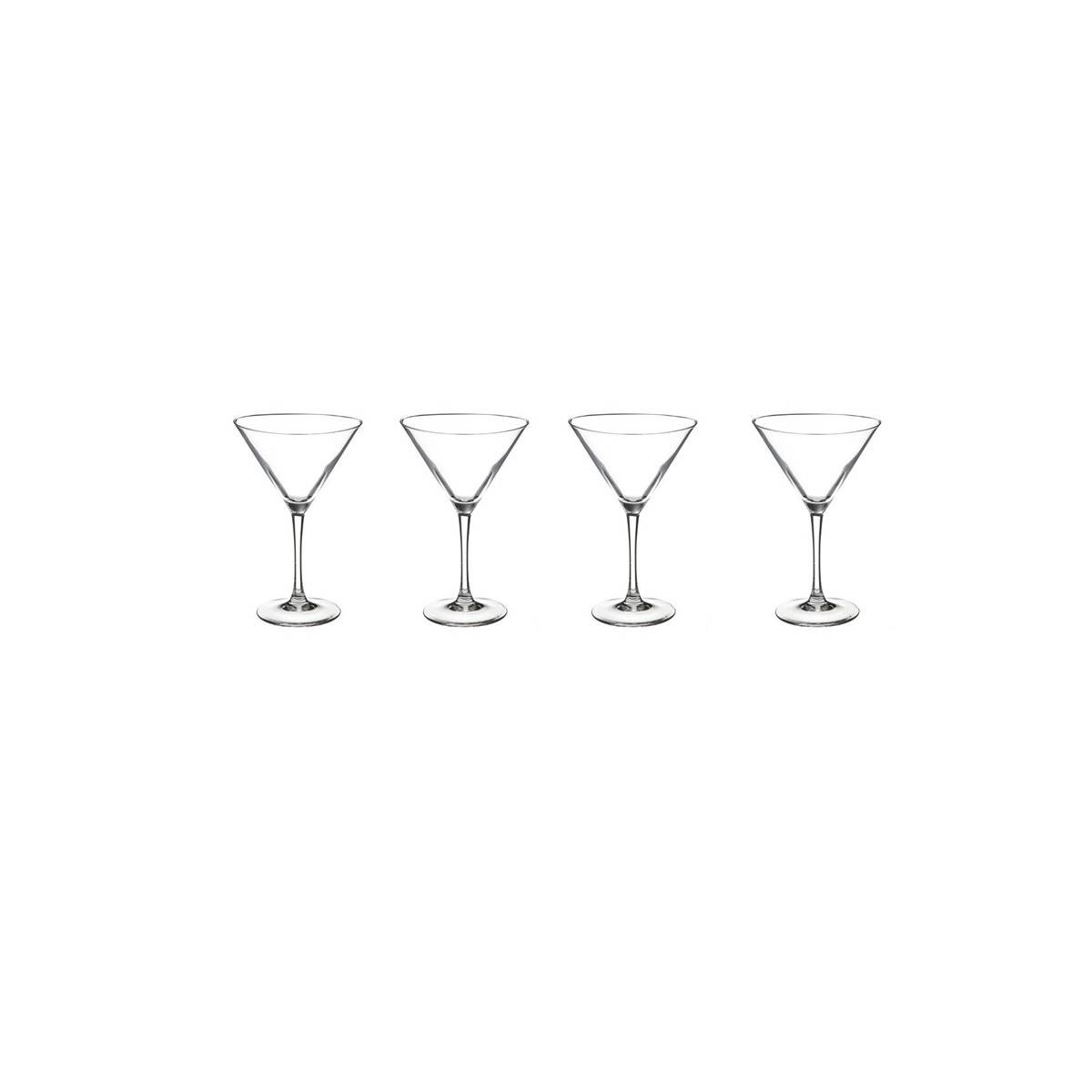 Lot de 4 Verres à Pied "Cocktail" 30cl Transparent - Image 1