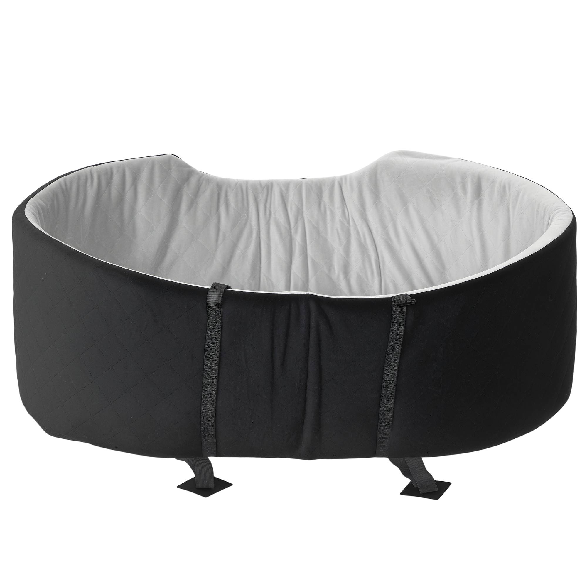 Siège auto pour chiens de petite et moyenne taille jusqu'à 15 kg, avec housse amovible et lavable, base antidérapante, noir. - Image 10