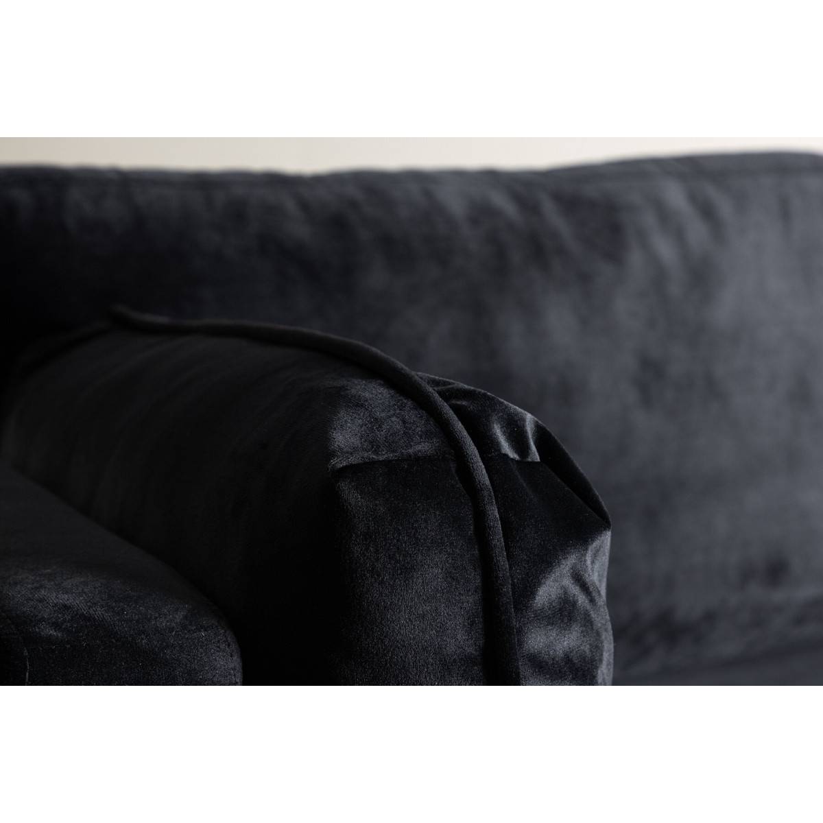 Paris Prix - Fauteuil Design en Velours "Boom" 110cm Noir & Or - Image 10
