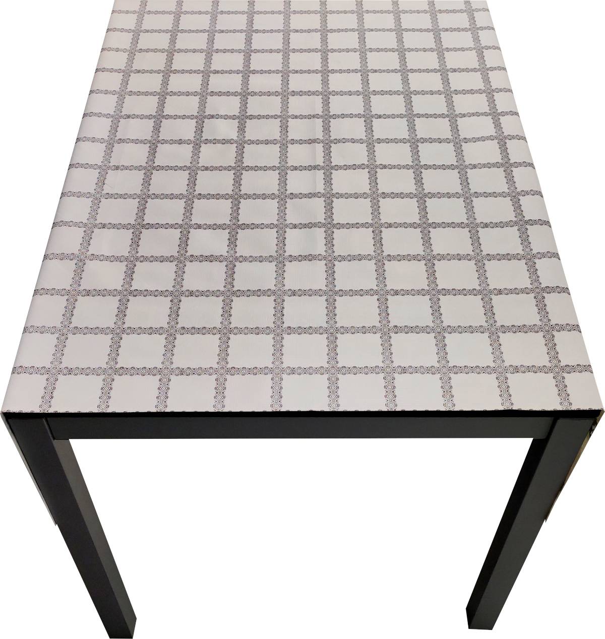 Nappe Composition PVC Base Polyester Anti-taches Fleurs Carré Taille 140X250 CM - Image 2