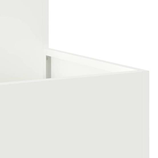 Maison Chic - Cache-pot, Pot De Fleurs Blanc 100 x 100 x 48 cm Acier g377 - Image 4
