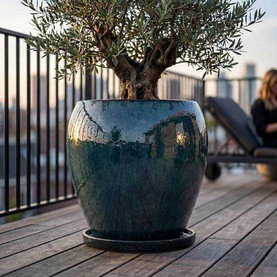 Provencelia - Soucoupe ronde 27cm saphir - Image 3