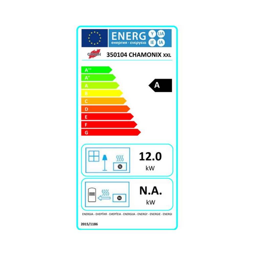 Poêle à bois fonte 12kw peint anthracite 350104000053 Godin - Imagen 2